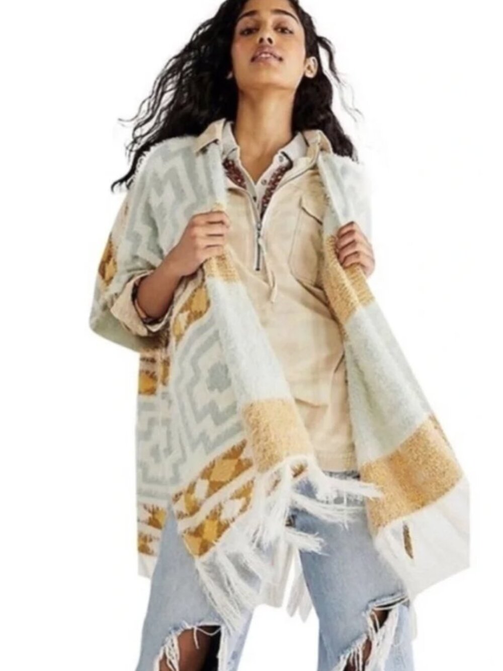 FREE PEOPLE NWOT $88 Diamondback Cozy Kimono